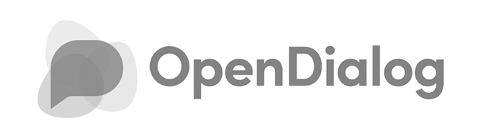 OpenDialog logo in grey